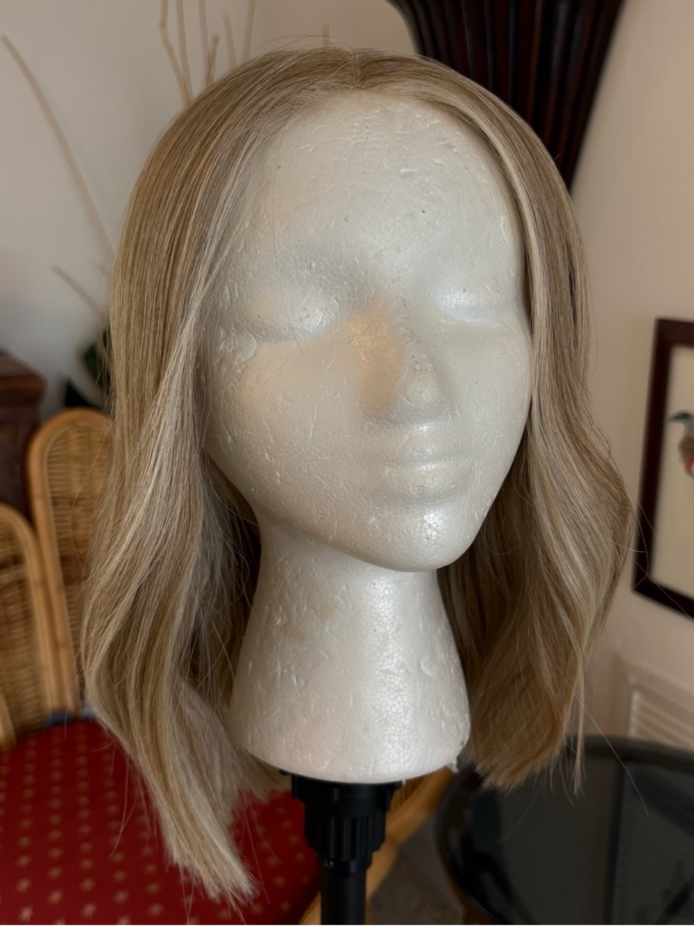 RAQUEL WELCH Ash Blonde Heat Friendly Synthetic Shoulder Length Wig! SS Biscuit